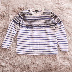J. Crew Sweaters - J. crew • blue patterned sweater J. Crew Sweaters - J. crew • blue patterned sweater